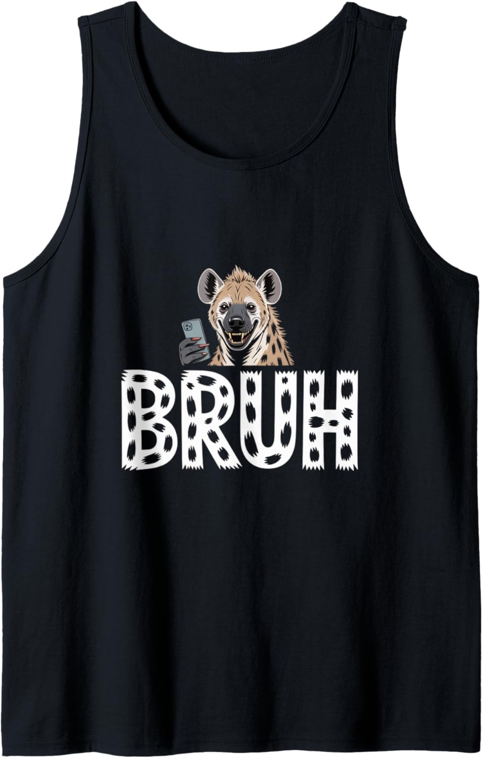 Bruh Hyena Meme Fun Sarcastic Laugh Tank Top