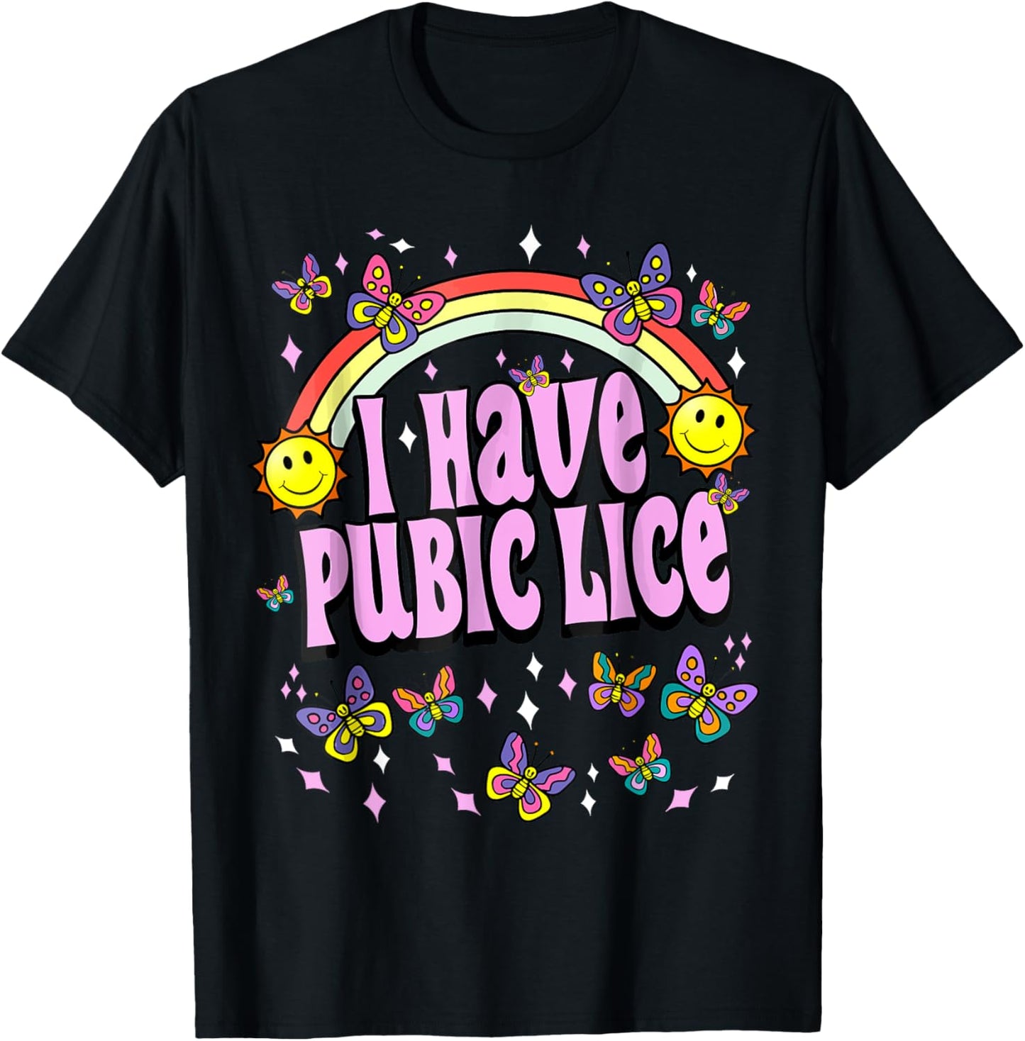 I Have Pubic Lice Funny Retro Offensive Inappropriate Meme