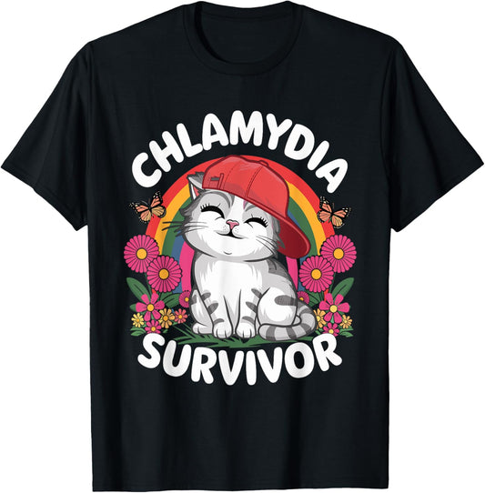 Chlamydia Survivor Cat Meme for Funny Adult Humor