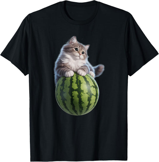 Watermelon Cat Silly Cat Funny Meme